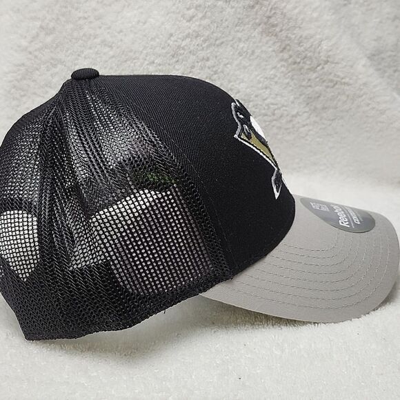 Reebok Pittsburgh Penguins Trucker Snapback Hat - New - Picture 5 of 8